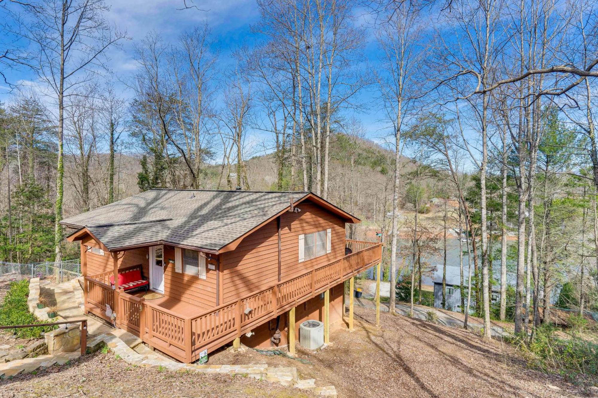 Vila Pet-Friendly Hiawassee Cabin With Lake Views And Sauna Exteriér fotografie